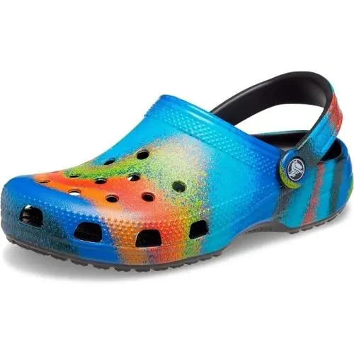 Crocs Classic Tie Dye Clog Unisex Clogs Black/multi Men’s US 4 / Women’s US 6