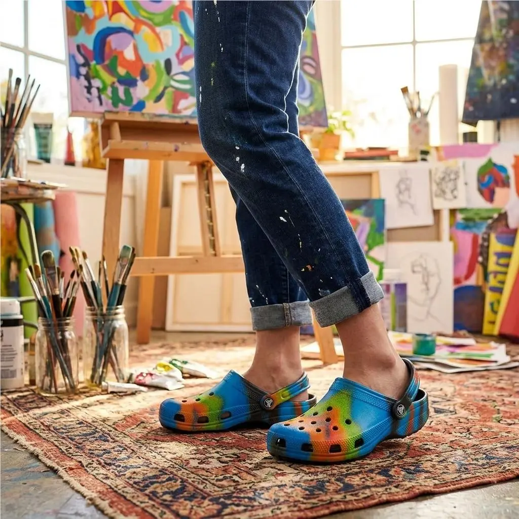 Crocs shoes - Crocs Classic Tie Dye - Classic Tie Dye - Blue 0