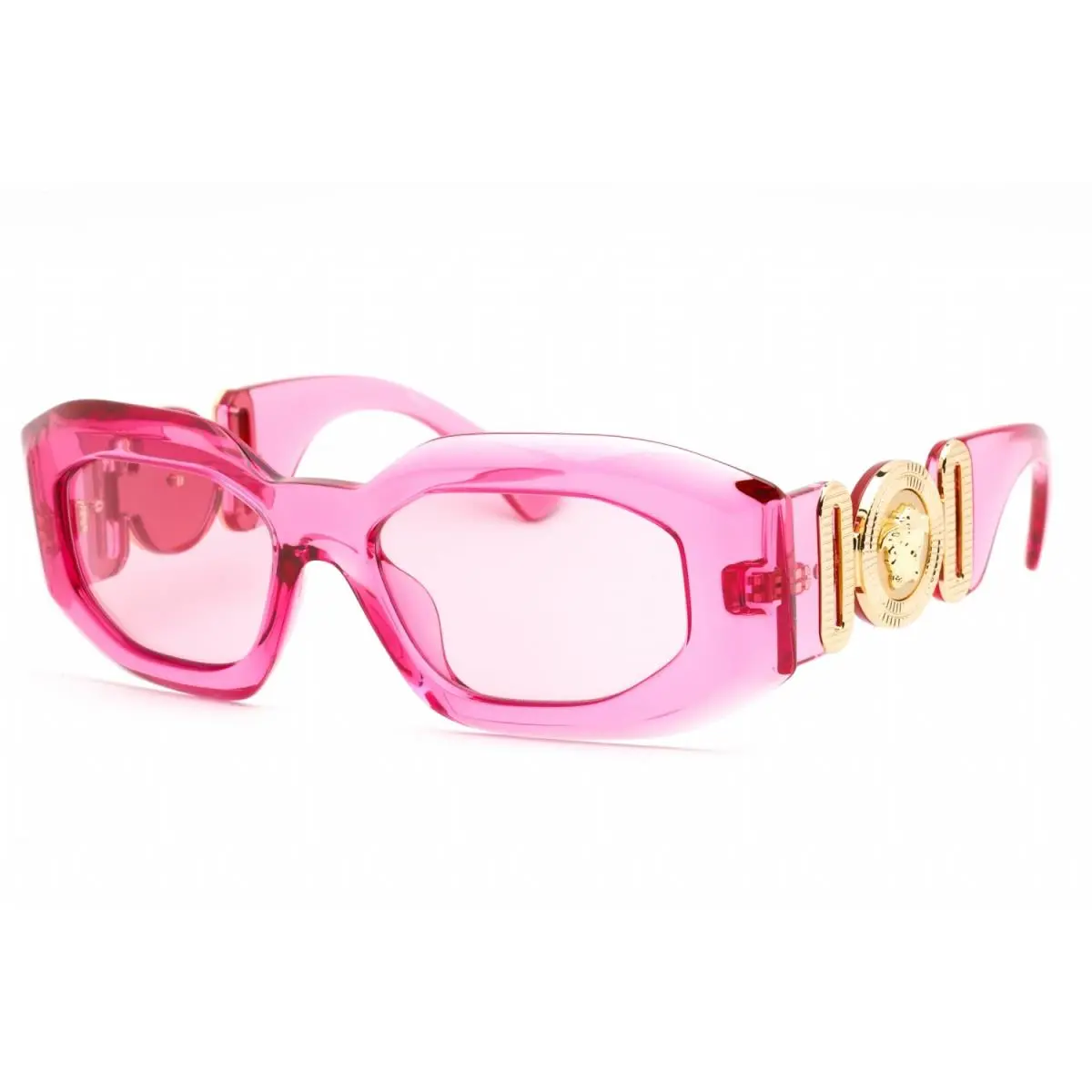 Versace VE4425U 542184 Sunglasses Pink Transparent Frame Pink Lenses 54mm