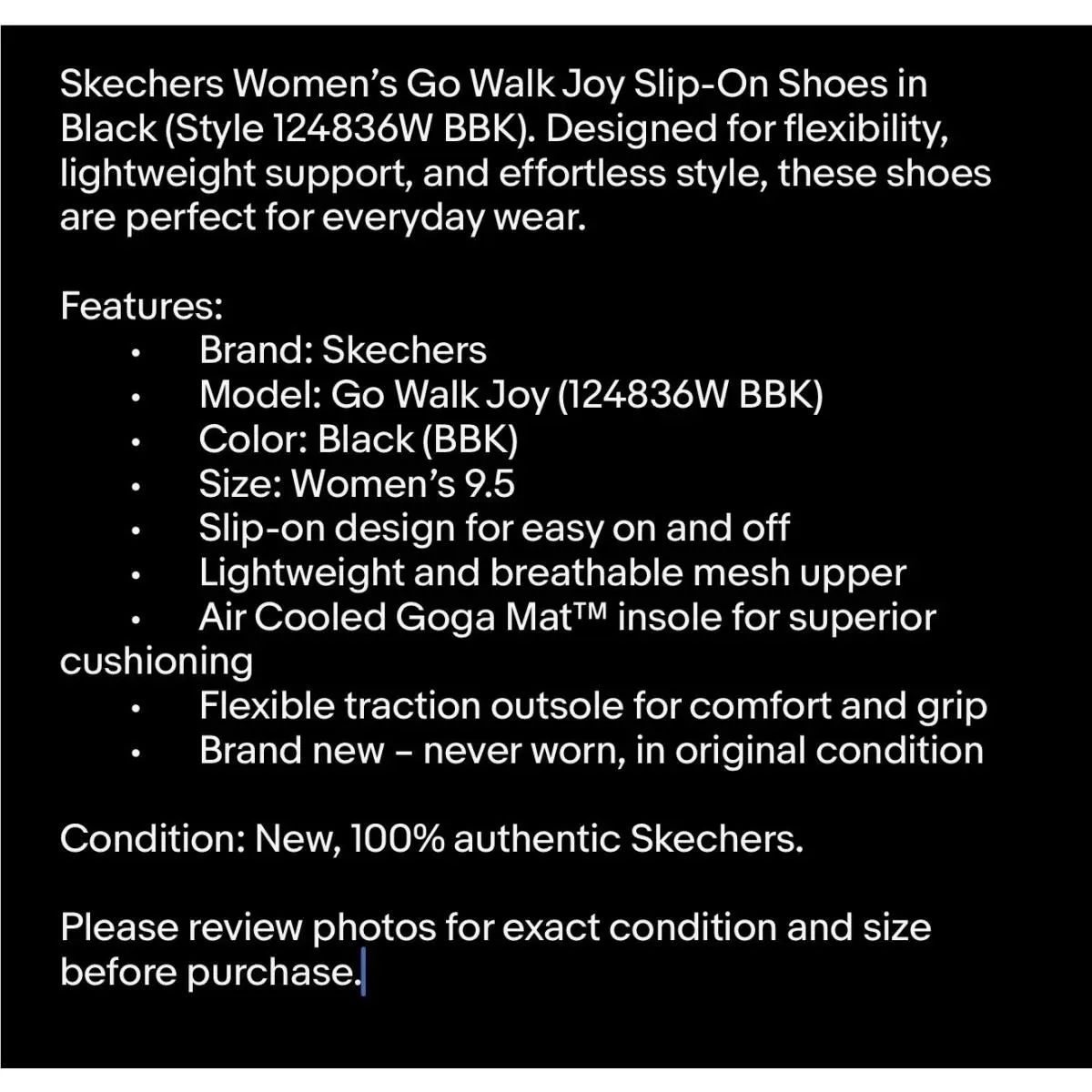 Skechers shoes - SKECHERS GO WALK Joy - WALK Joy - 124836W BBK - Black 4