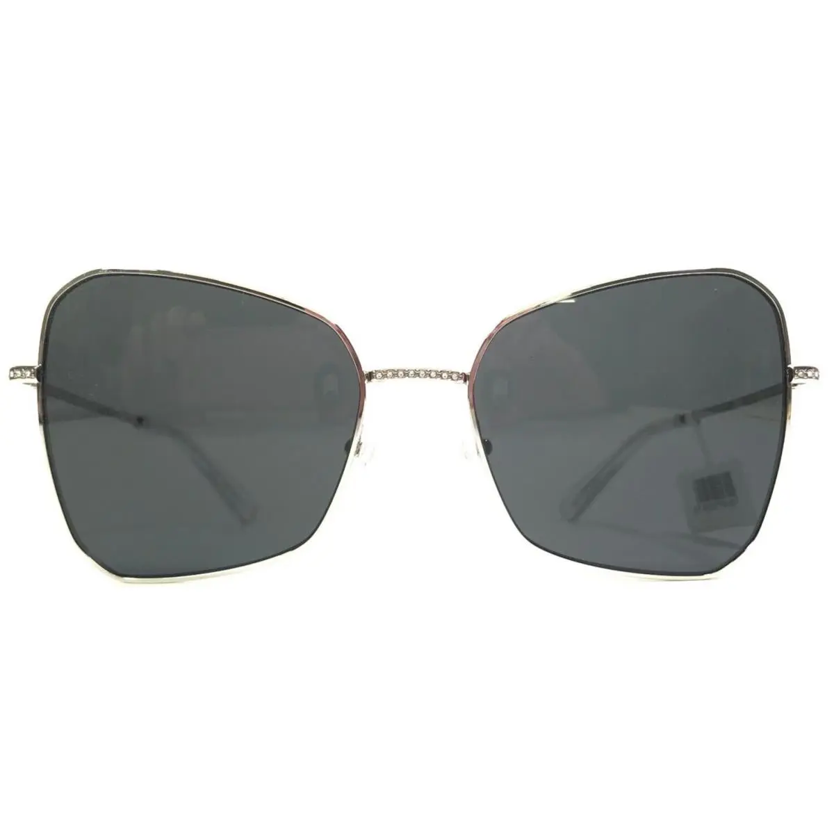 Swarovski Sunglasses SK7008 400187 Shiny Silver Clear Sparkly Crystals 57-19-140