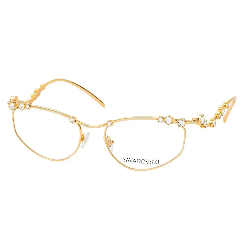 SK 1015 4004 Gold Metal Irregular Eyeglasses 55mm by Swarovski