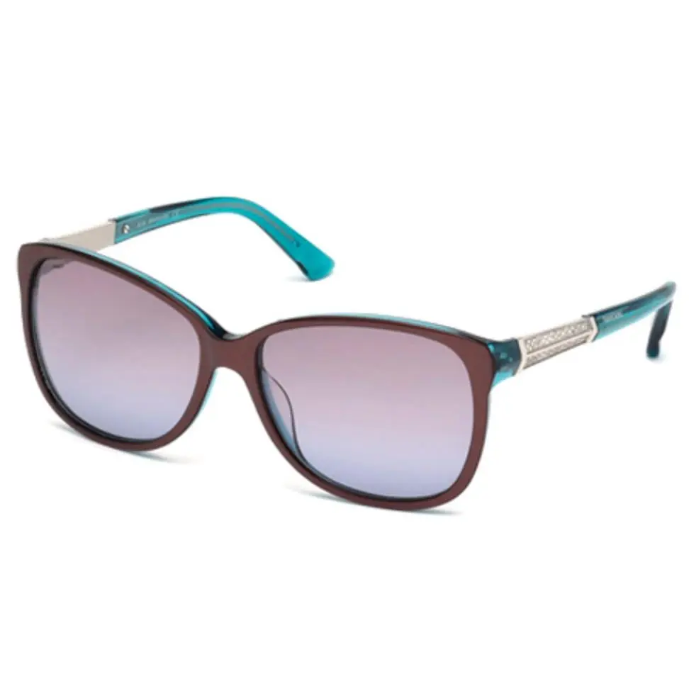 Swarovski Evelina Sunglasses Bordeaux/aqua Ladies SK0083 71T 58/ SK0083-5871T