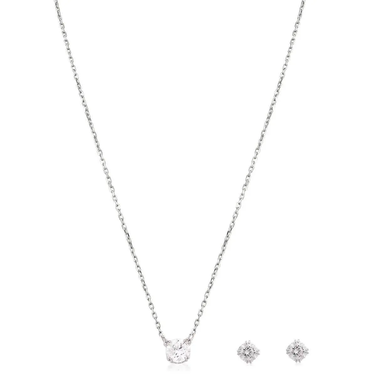 Constella Pendant Necklace and Stud Earrings Set by Swarovski