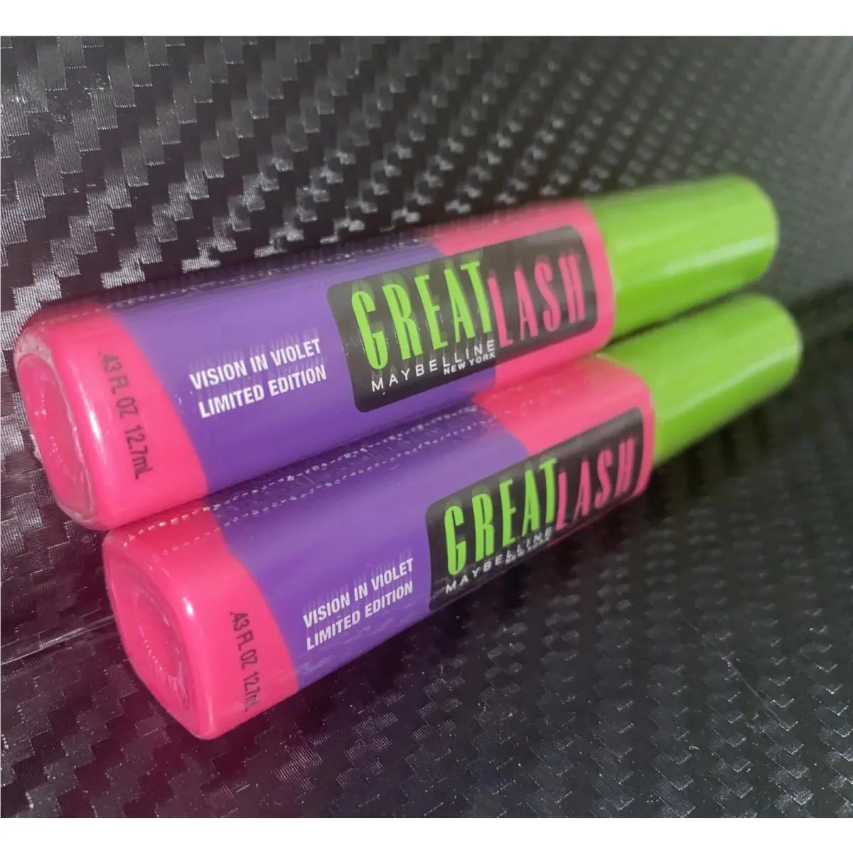 Lot of 2 Maybelline Great Lash Limited Edition Mascara- Color: Vision in Violet