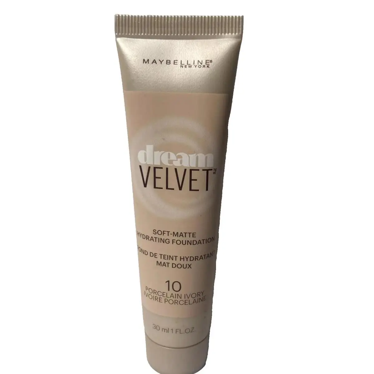 Maybelline Dream Velvet Foundation Soft - Matte - 10 Porcelain Ivory -new