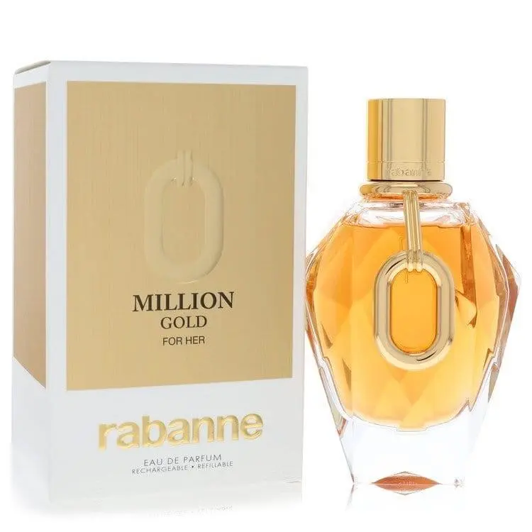 Paco Rabanne Million Gold by Paco Rabanne Eau De Parfum Refillable Spray 3 oz W
