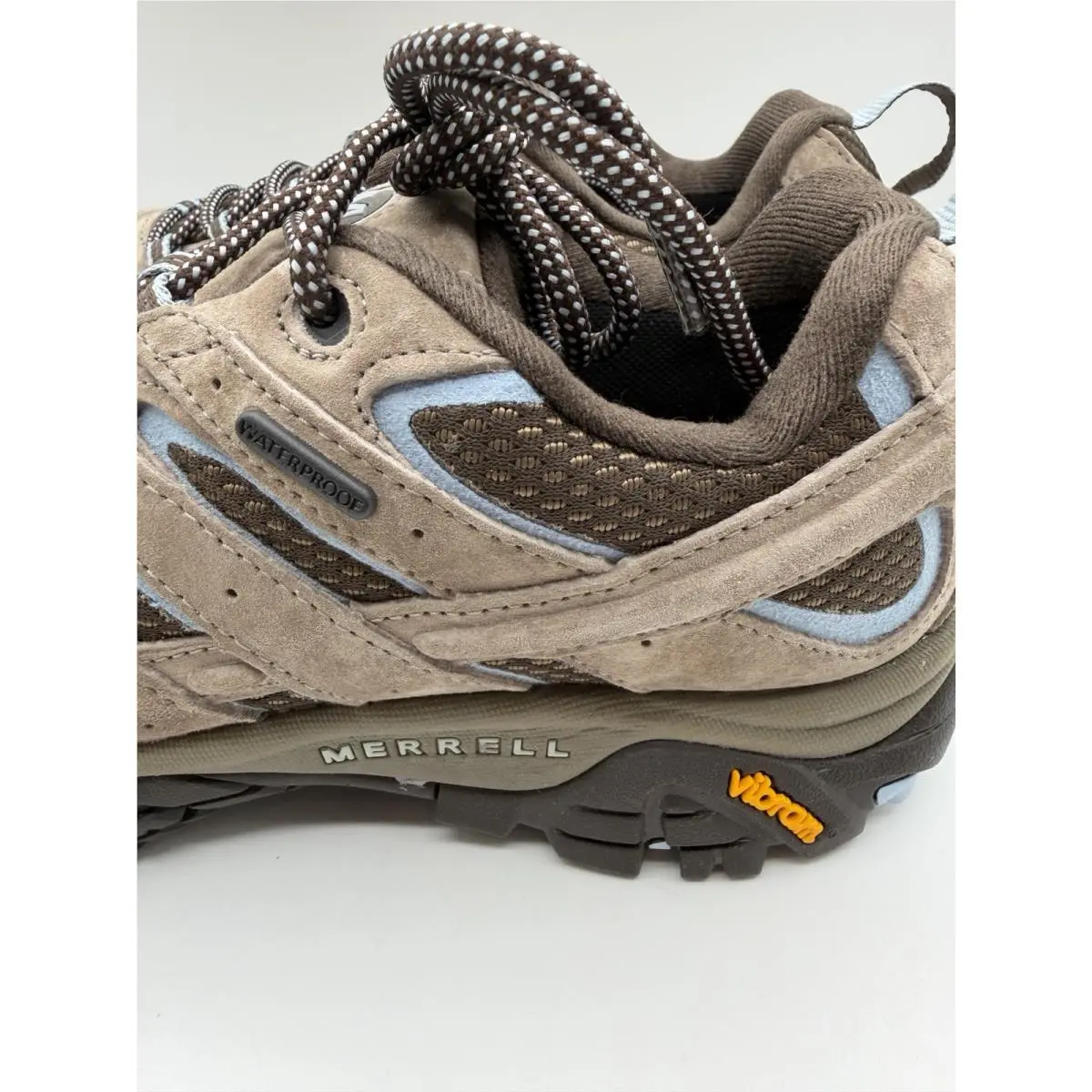 Merrell shoes - Merrell Moab 2 WP - Moab - J99776 - Brindle W/ Lite Blue Accents (UPC: 0884506919963) 4