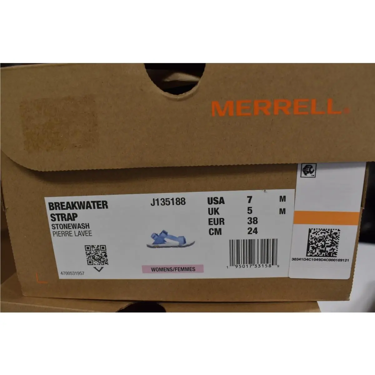 Merrell shoes - Merrell Breakwater Stonewash - Breakwater Stonewash - J135188 - Blue (UPC: 195017331589) 9