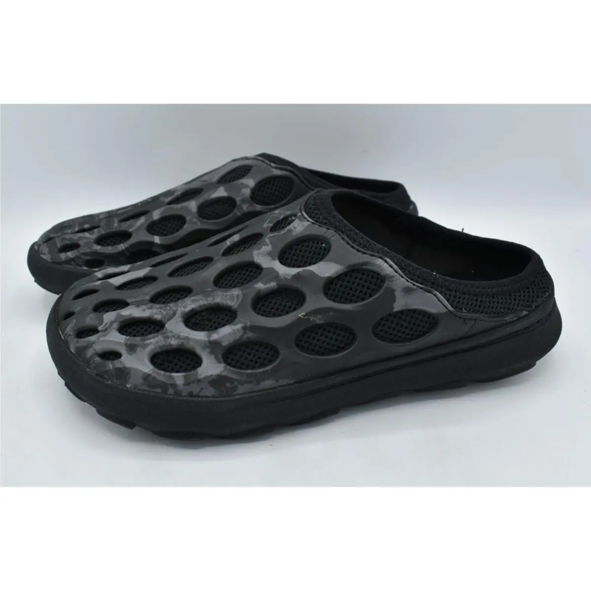 Merrell Womens Size 7 Hydro Mules 1TRL Black Slip On Shoes