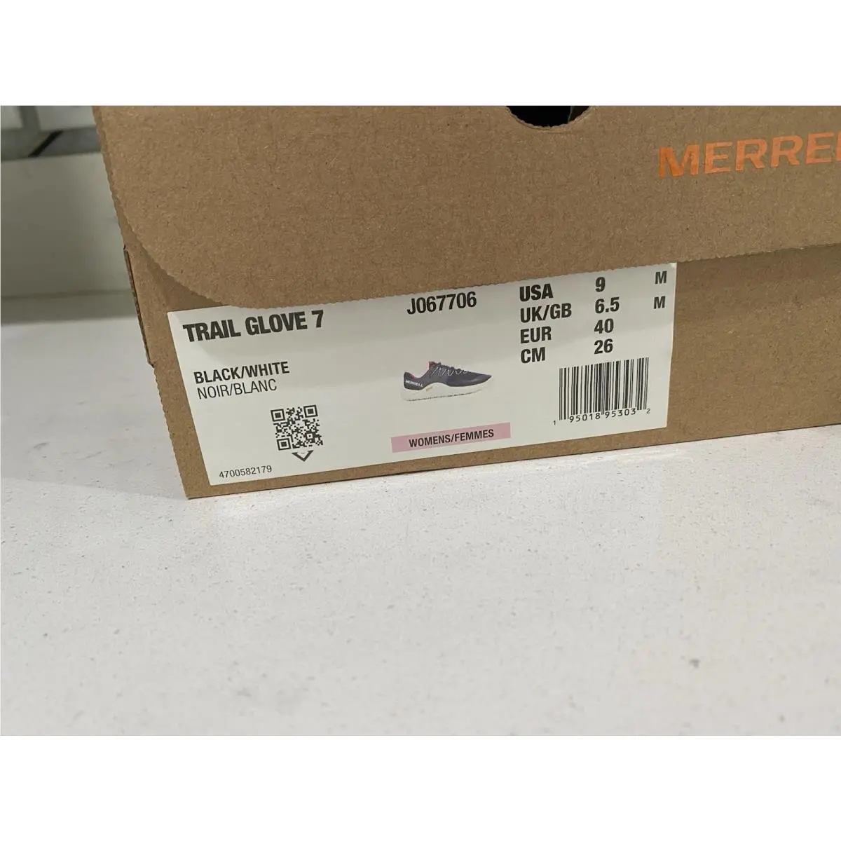 Merrell shoes - Merrell Glove 7 - Glove - Black/White 3