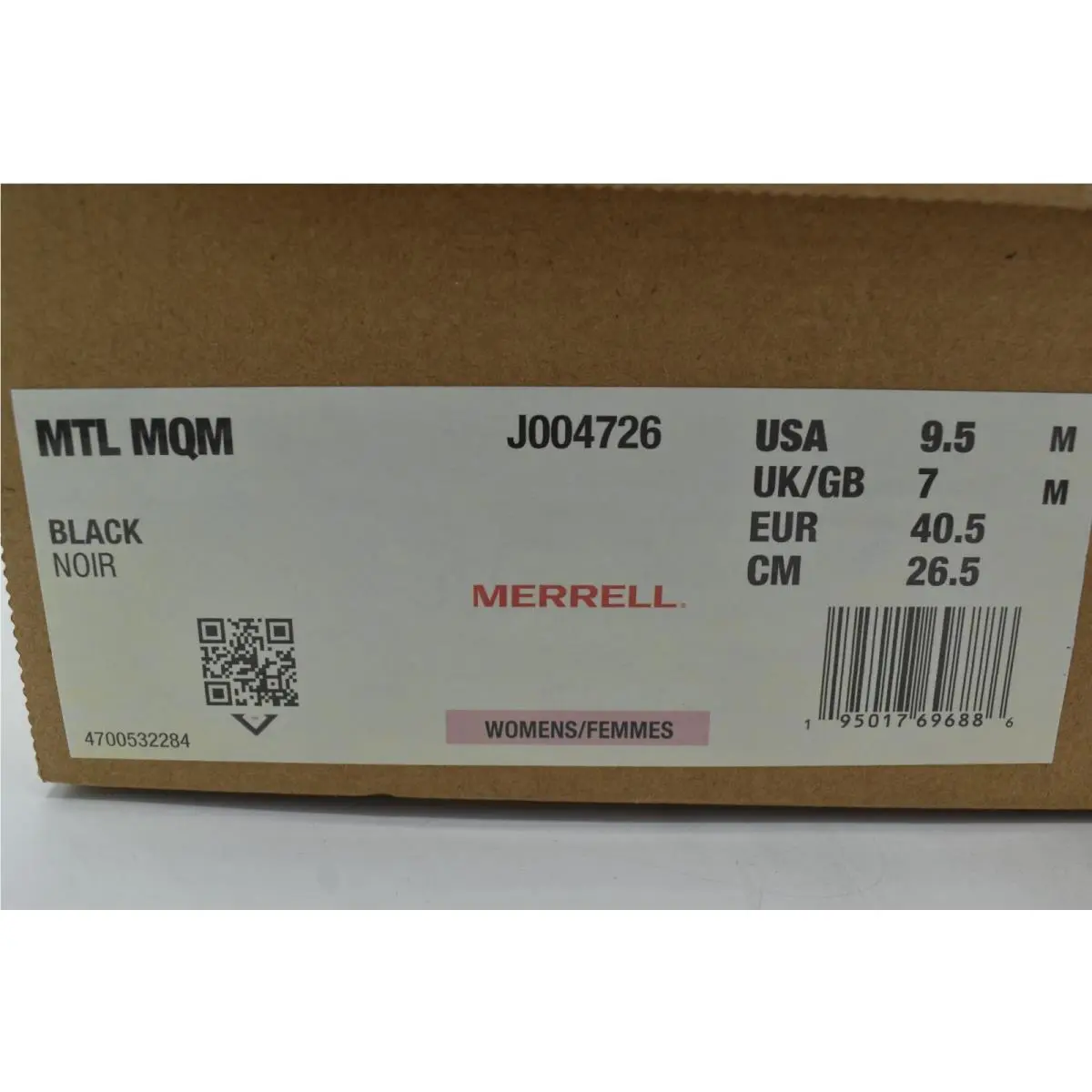 Merrell shoes - J004726 - J004726 - Black (UPC: 195017696886) 10