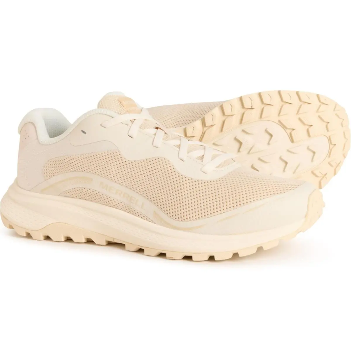 Merrell Fly Strike 2 Trail Running Shoes Women Sz 9.5 Poplar Beige Low Sneakers