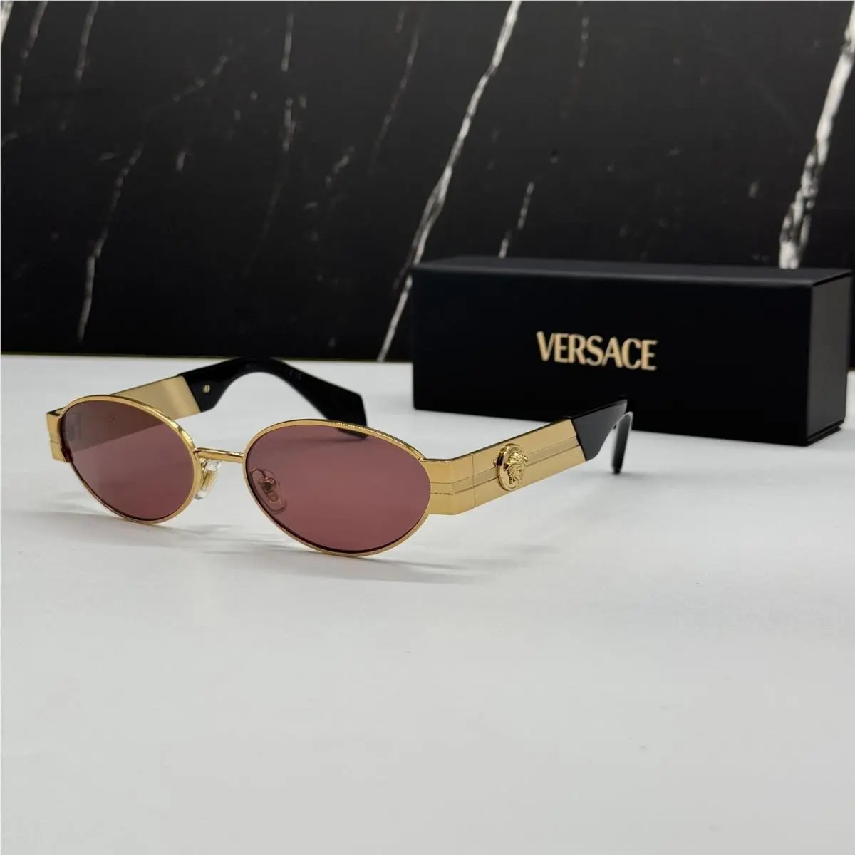 Versace Gold Brown Sunglasses VE2301 152369