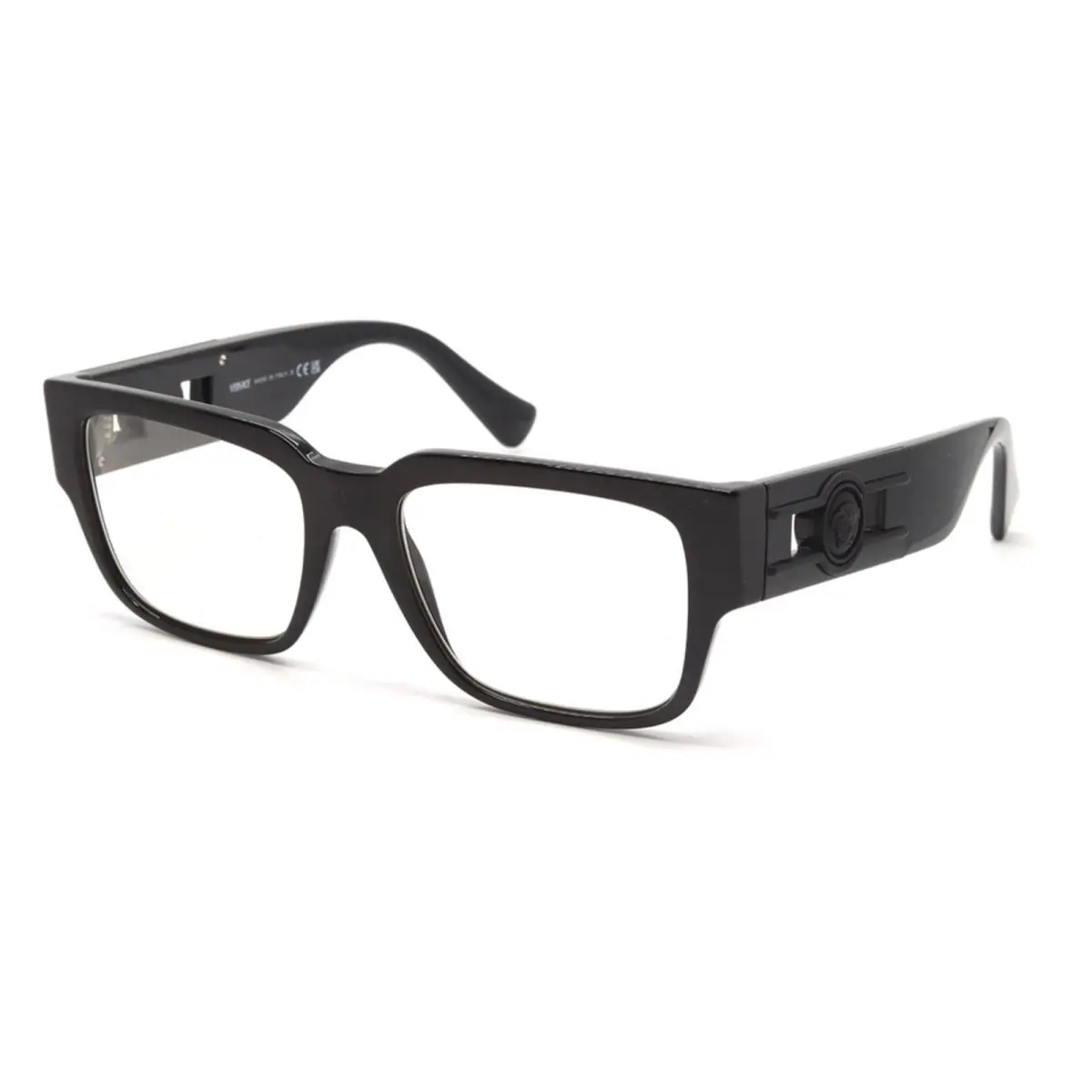 Versace Eyeglasses Mod. 3350 5360 53-18 140 Black Frames W/matte Black Logos