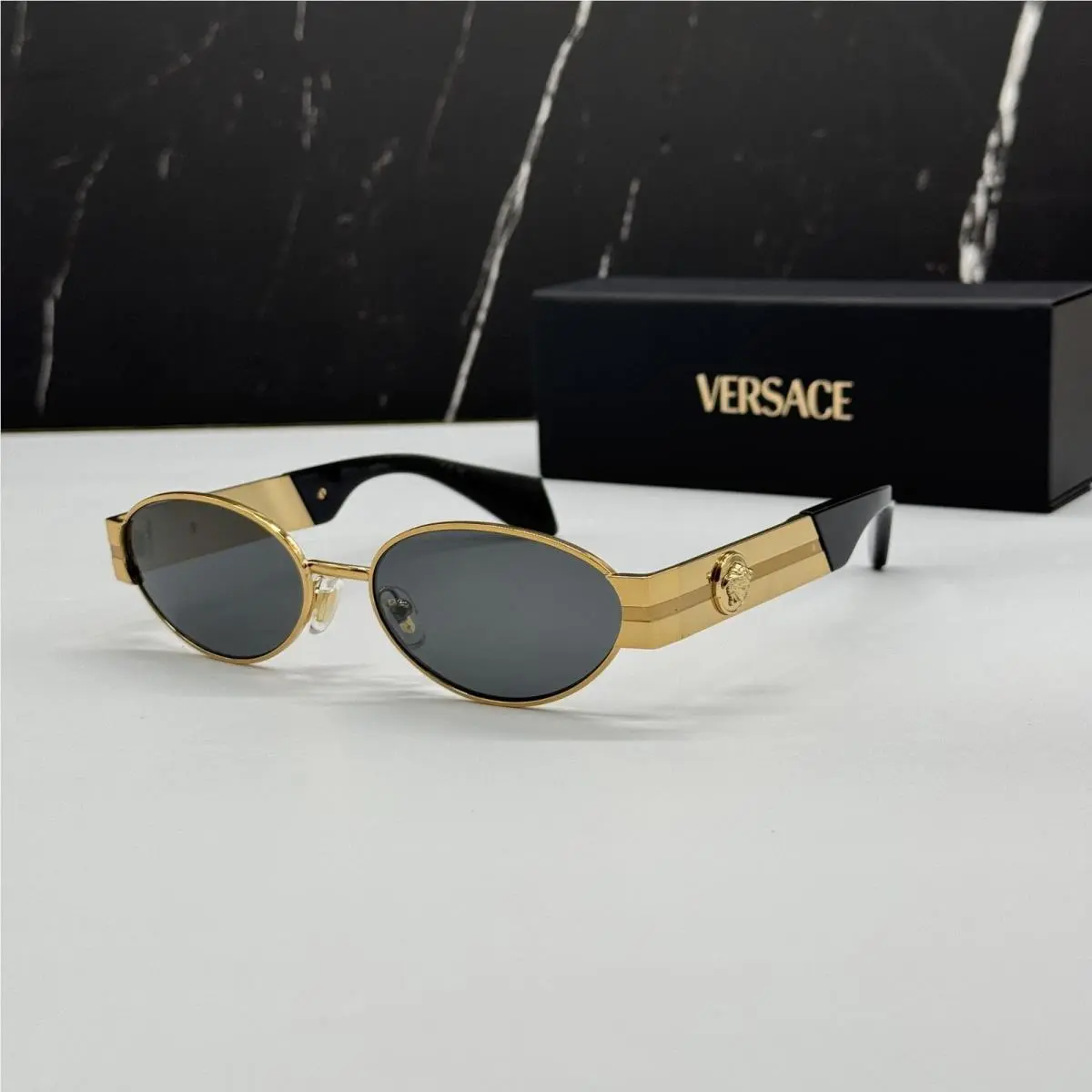 Versace Gold Brown Sunglasses VE2301 152387