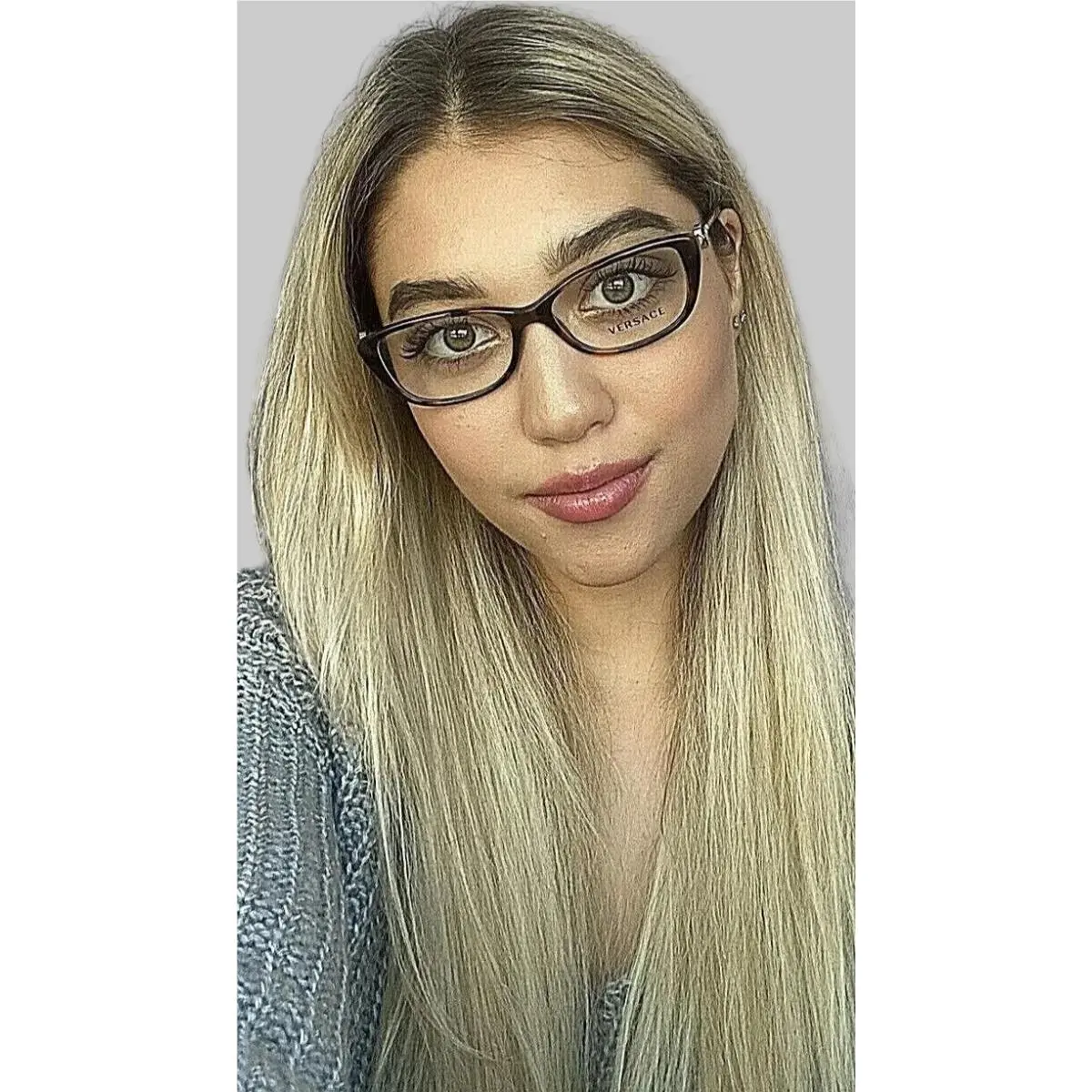 Versace Mod. 3206 944 Tortoise 52mm Cat Eye Women`s Eyeglasses Frame Italy 9