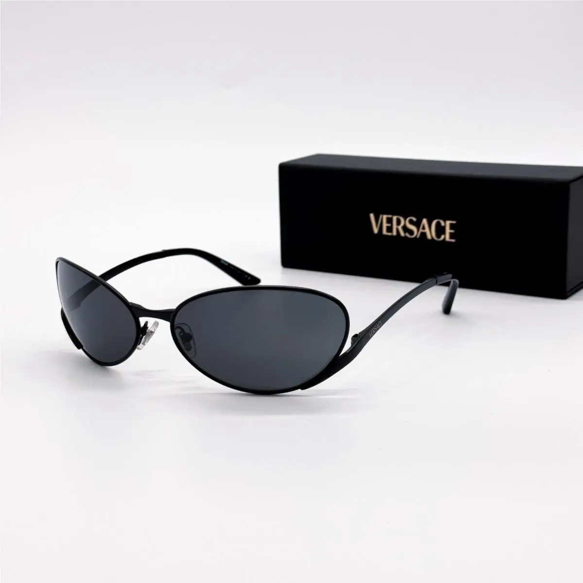 Versace VE2285 1436/87 Black Cat Eye Women Sunglasses