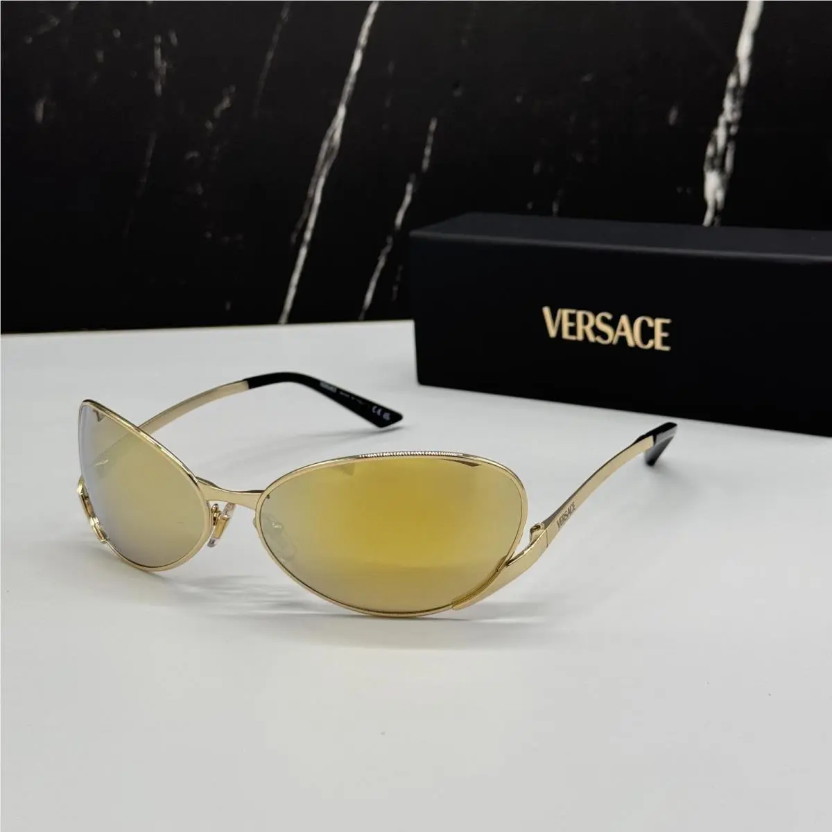 Versace Gold Women Sunglasses VE2285 10025A