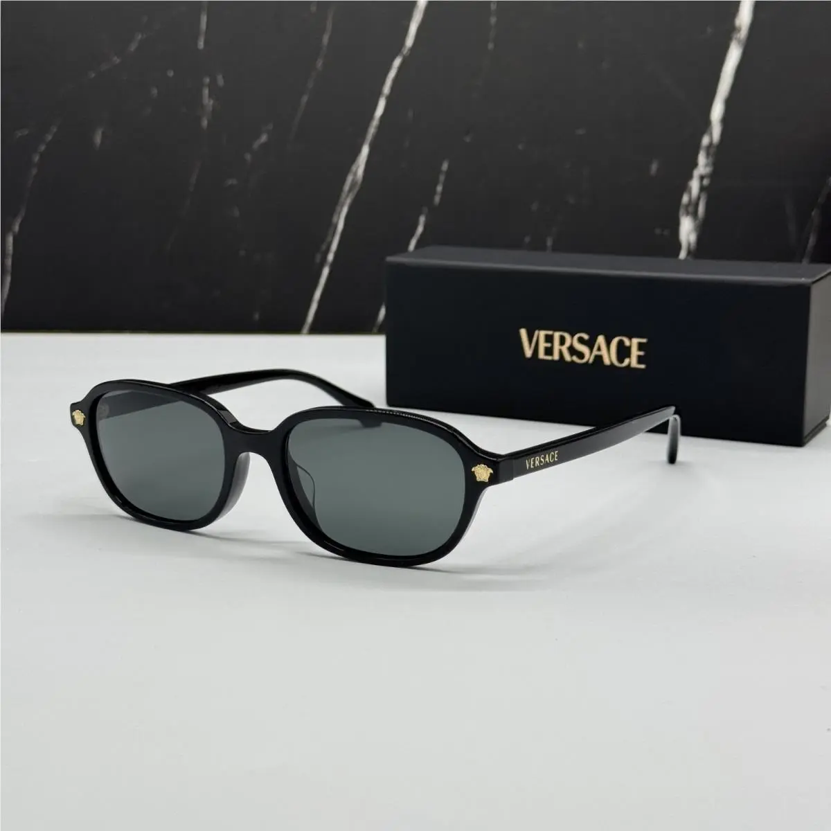 Versace Women Oval Sunglasses VE4514D GB1/87
