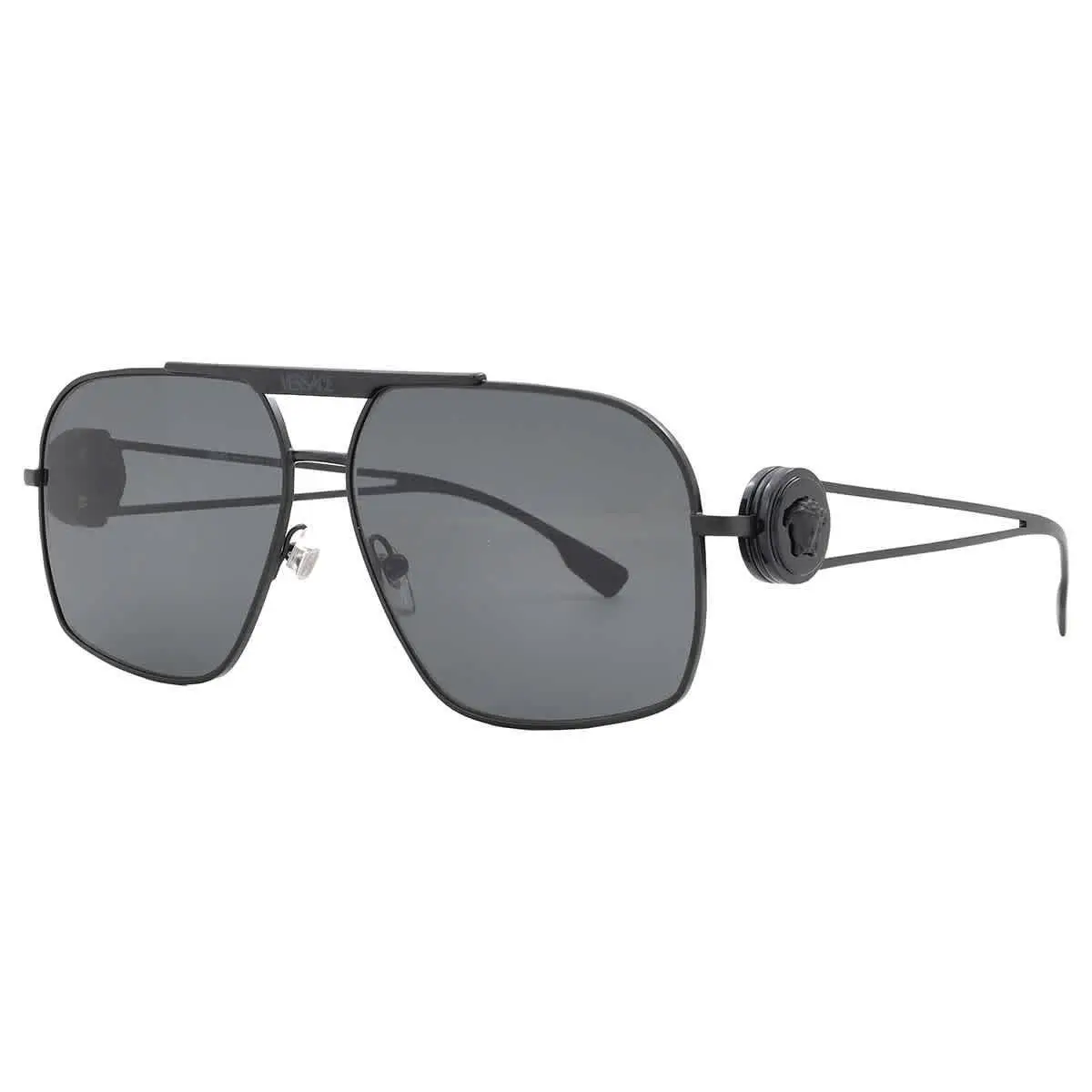 Versace Dark Grey Navigator Men`s Sunglasses VE2269 143387 62 VE2269 143387 62