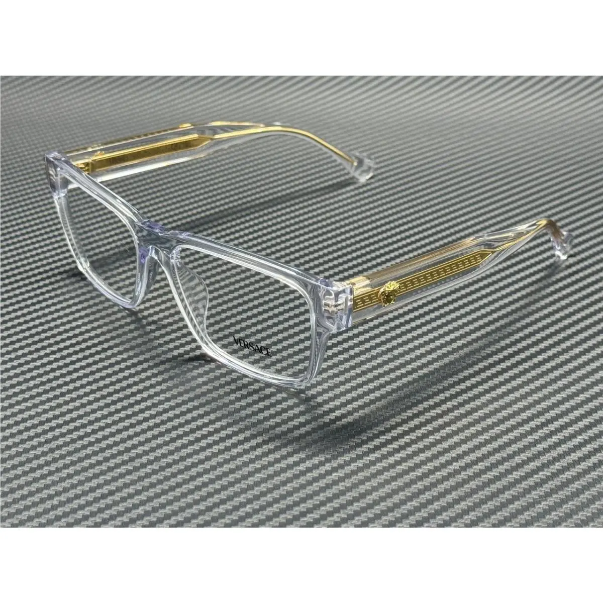 Versace VE3390U 148 Crystal Transparent Men`s 54 mm Eyeglasses