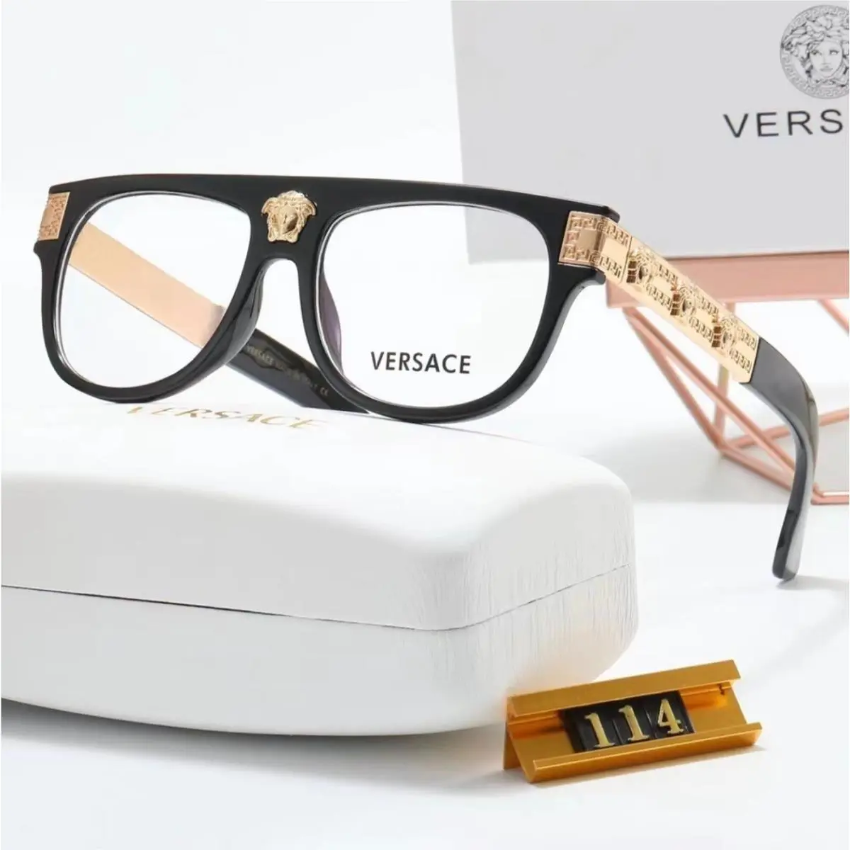 Versace Sunglasses Indoor-outdoor 66-14-142 Benefits Make-a-wish Foundation