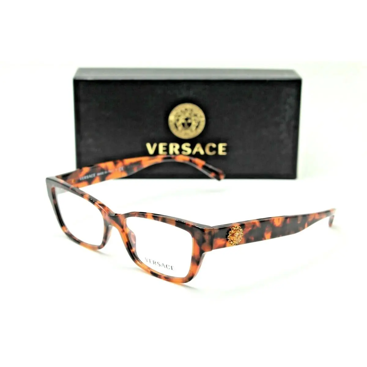 Versace Mod. 3284-B 944 Coloured Havana/gold Accents Eyeglasses 52-15
