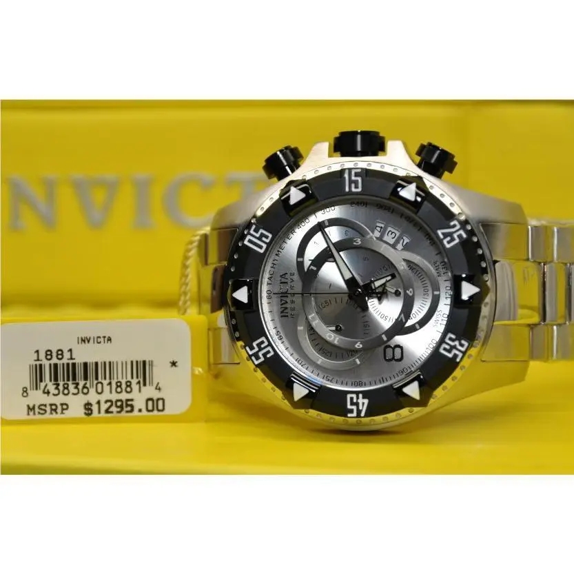Invicta Reserve 52mm Excursion Swiss Quartz Chronograph Bracelet Watch 1881