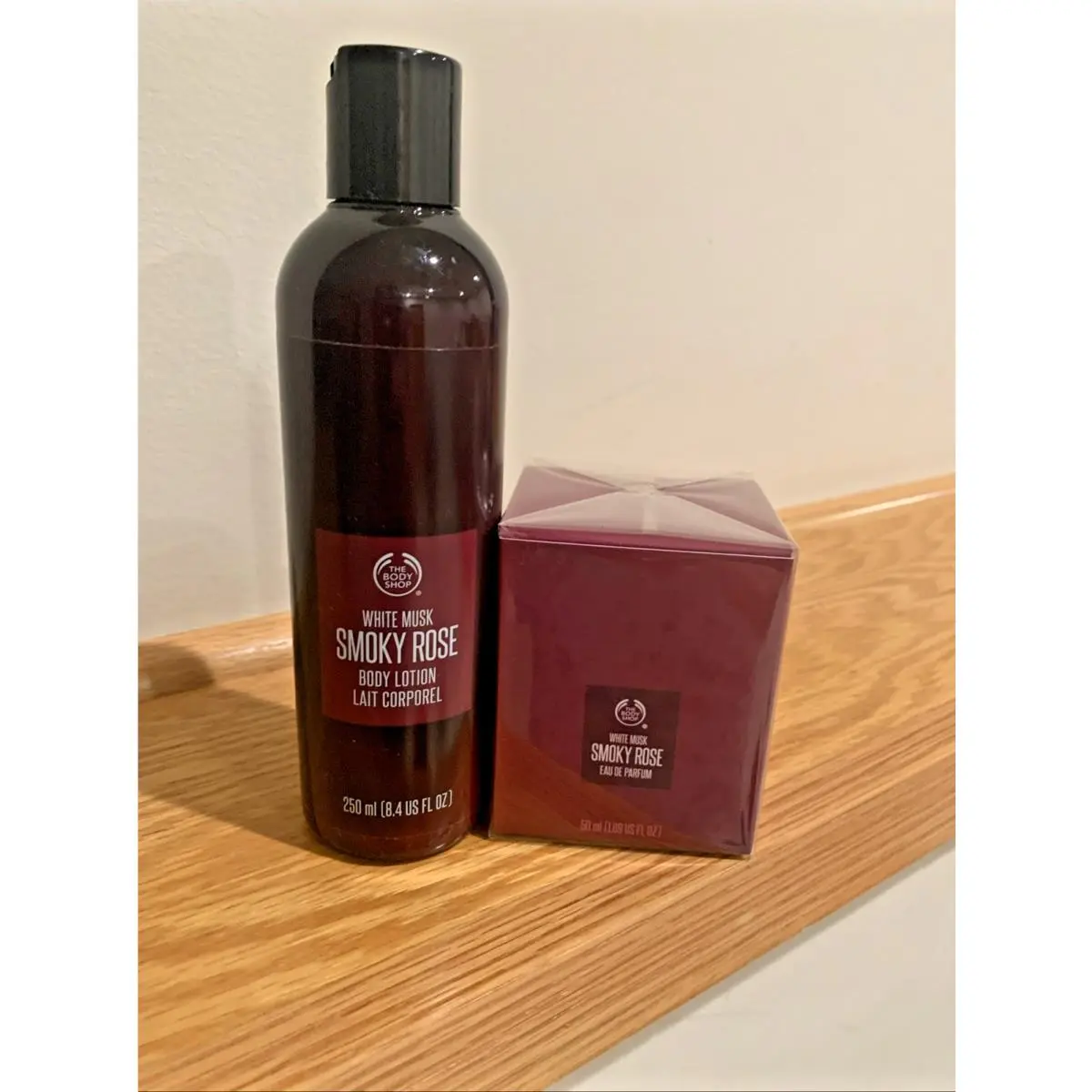The Body Shop White Musk Smoky Rose Edp 1.69oz 50 ml + Body Lotion 8.4oz by THE BODY SHOP