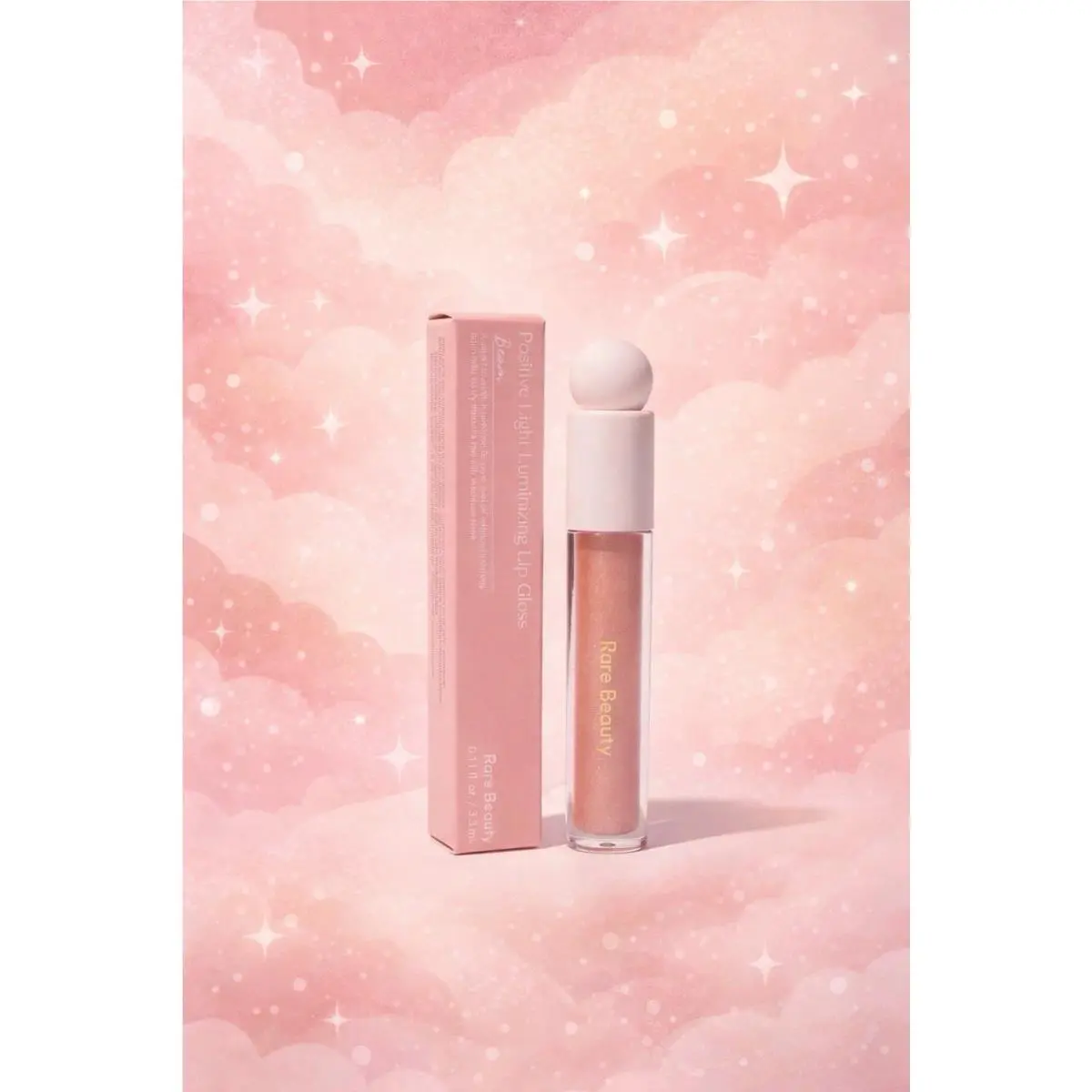 Beauty Positive Light Luminizing Lip Gloss Beam Peachy Coral Shimmer