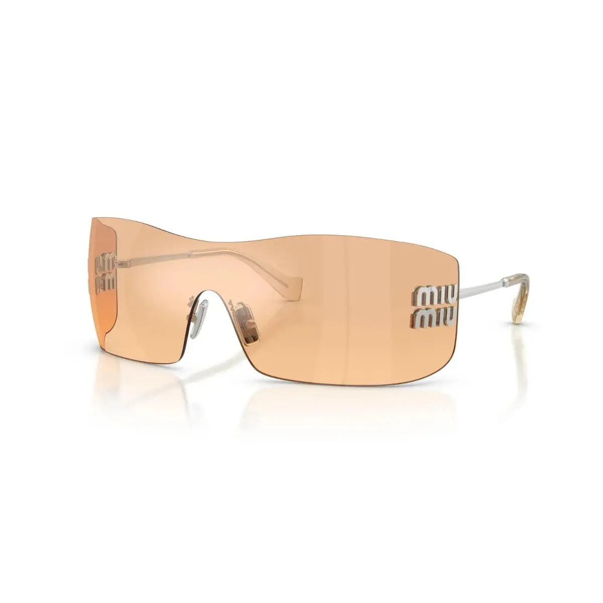 Miu Miu MU B53S Silver/orange Mirrored 1BC80Y Sunglasses