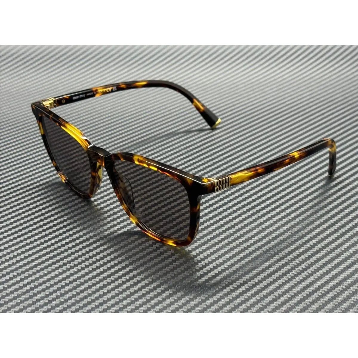 MU B03S 14L20I Honey Havana Purple Brown Women`s 53 mm Sunglasses by Miu Miu
