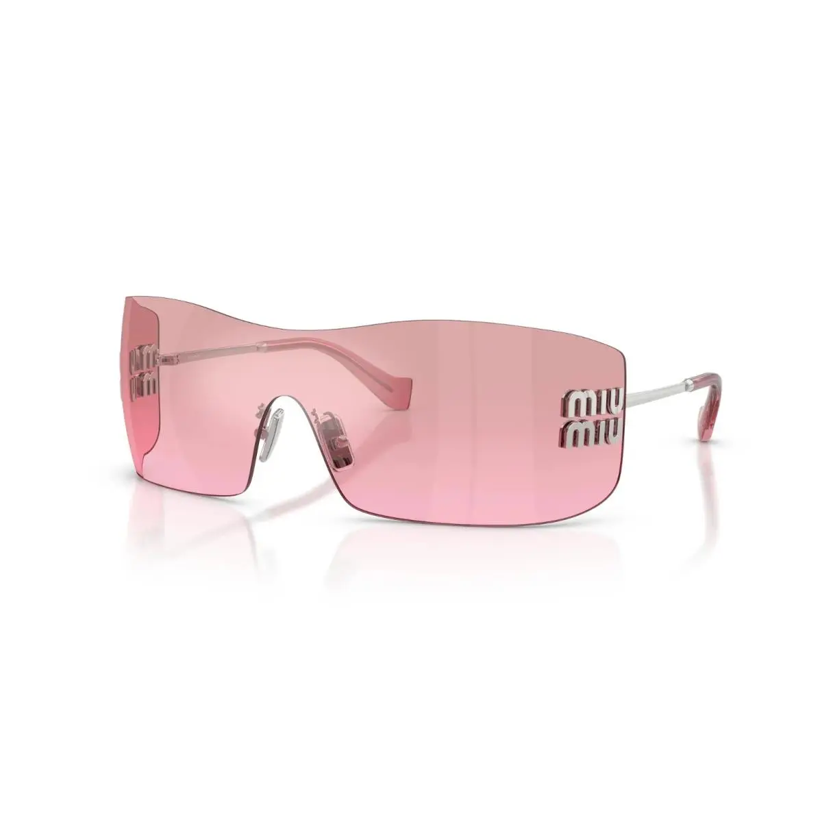 Miu Miu MU B53S Silver/pink Mirrored 1BC70Y Sunglasses