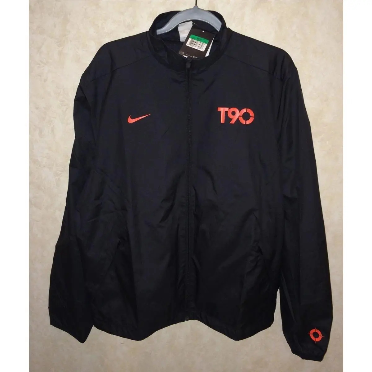 Nike clothing - NIKE T90 Woven Water Resistant Soccer Full Zip Jacke - 419514 - Black 6