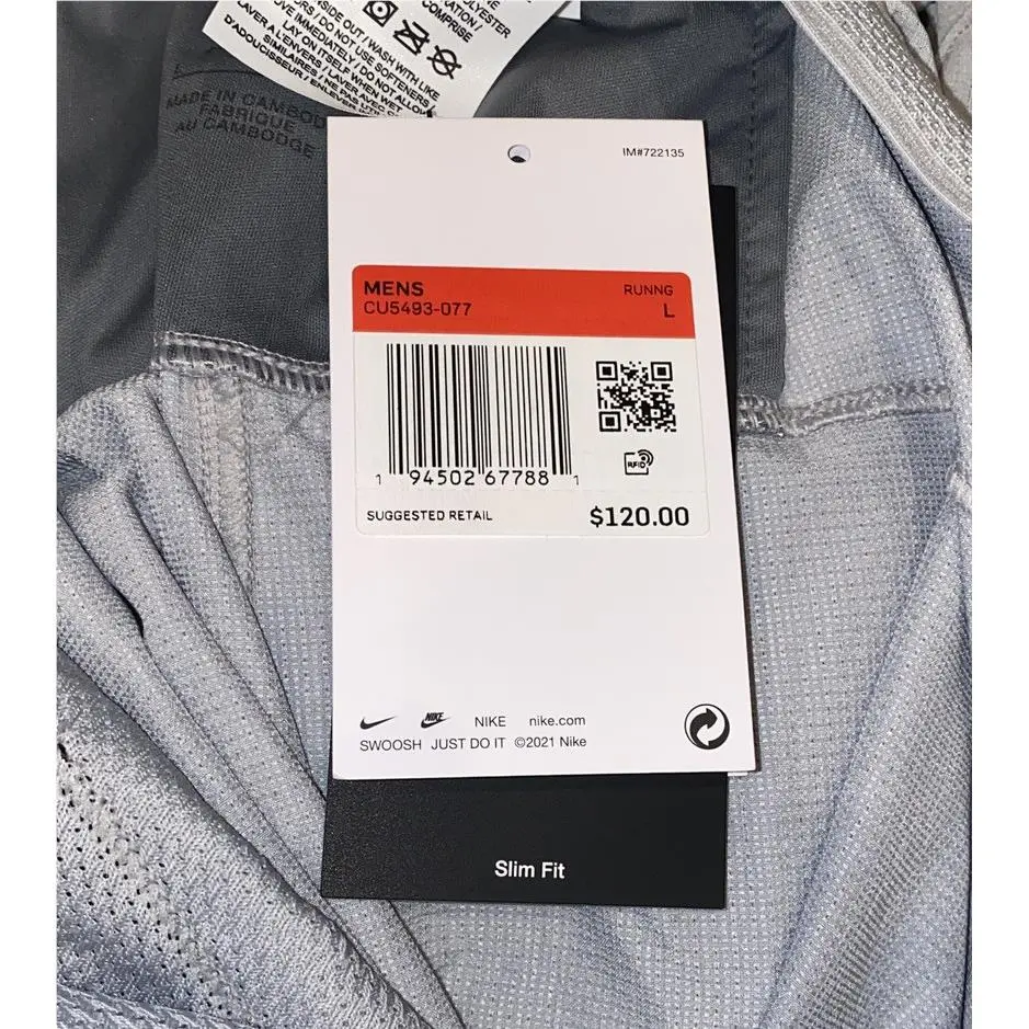 Nike clothing - NIKE Swift Hybrid Ventilated Slim Fit Running Pants - CU5493 - Gray 6