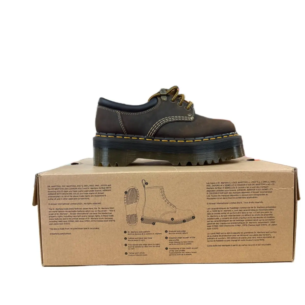 Dr. Martens shoes - dr. martens 8053 4i quad arc - Crazy Horse Brown 3