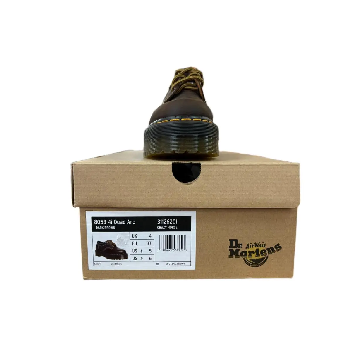 Dr. Martens shoes - dr. martens 8053 4i quad arc - Crazy Horse Brown 8