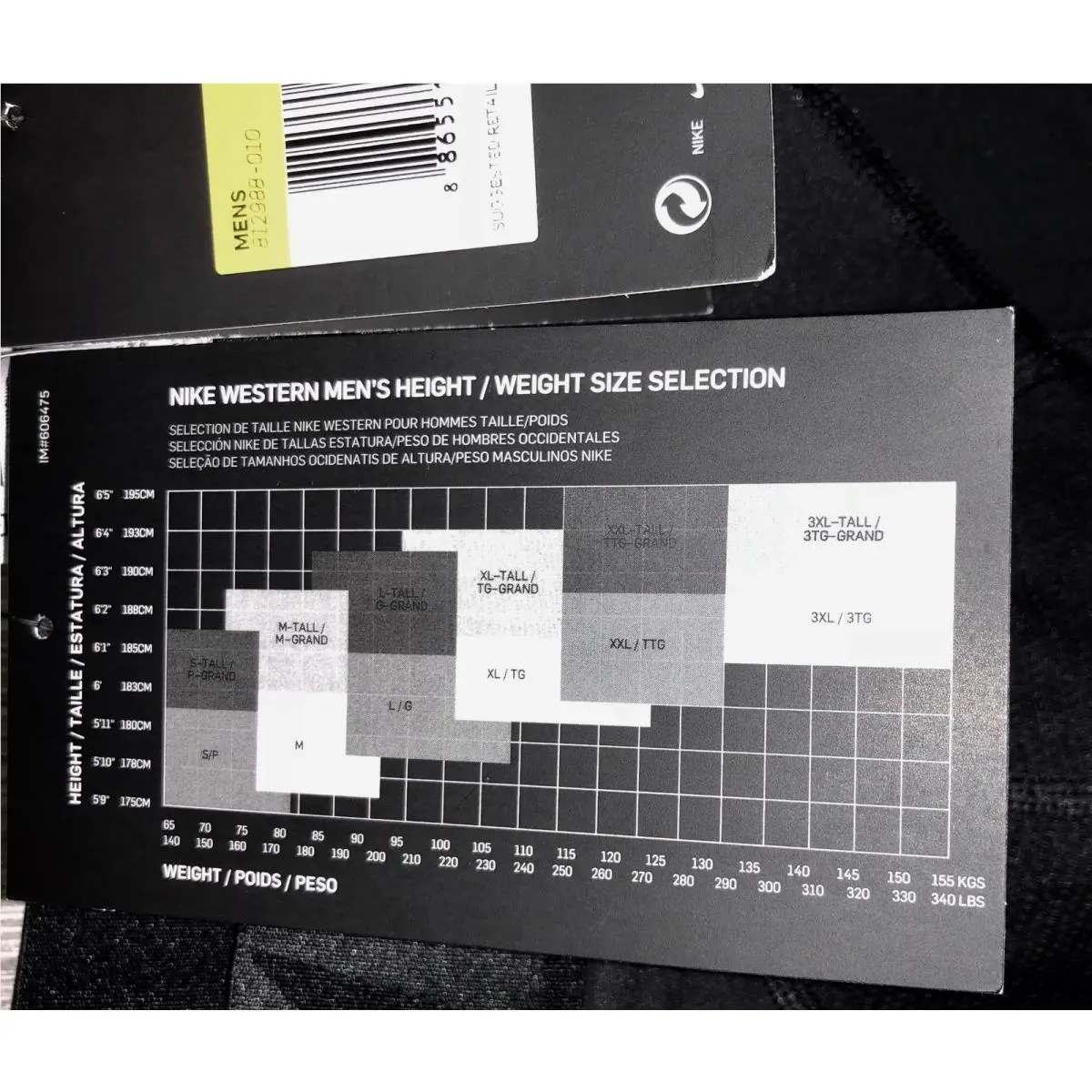 Nike clothing - NIKE Pro HyperRecovery Graduated Compression Training Tight - 812988 - Black 27
