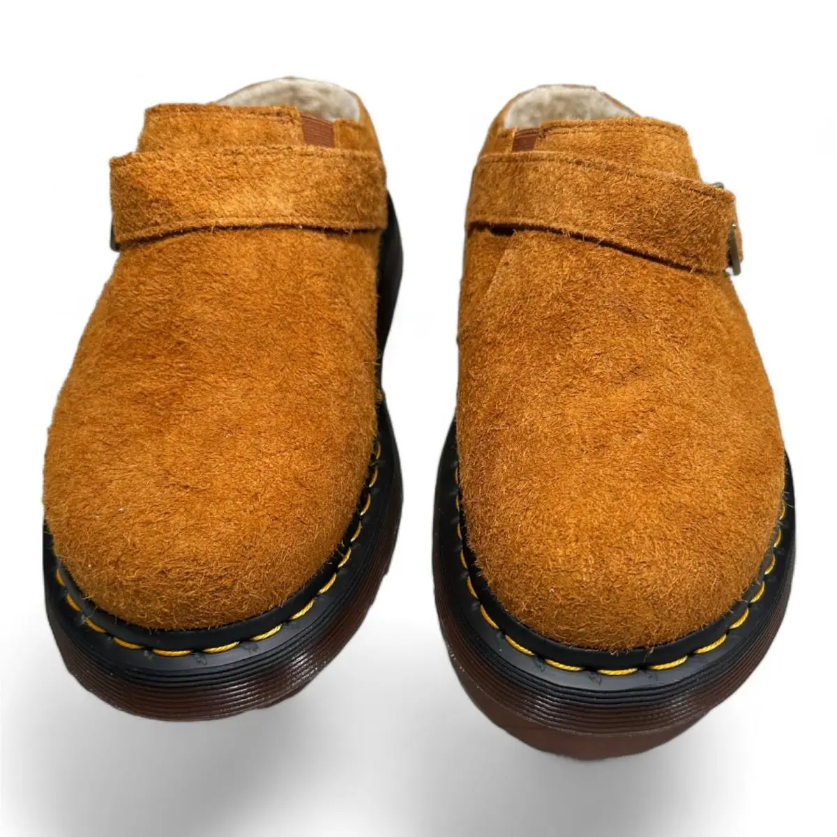Dr. Martens shoes - Dr. Martens Isham Shearling Line Slingback Mules Sandals Unisex - Isham Pecan Brown (UPC: 190665581287) 2