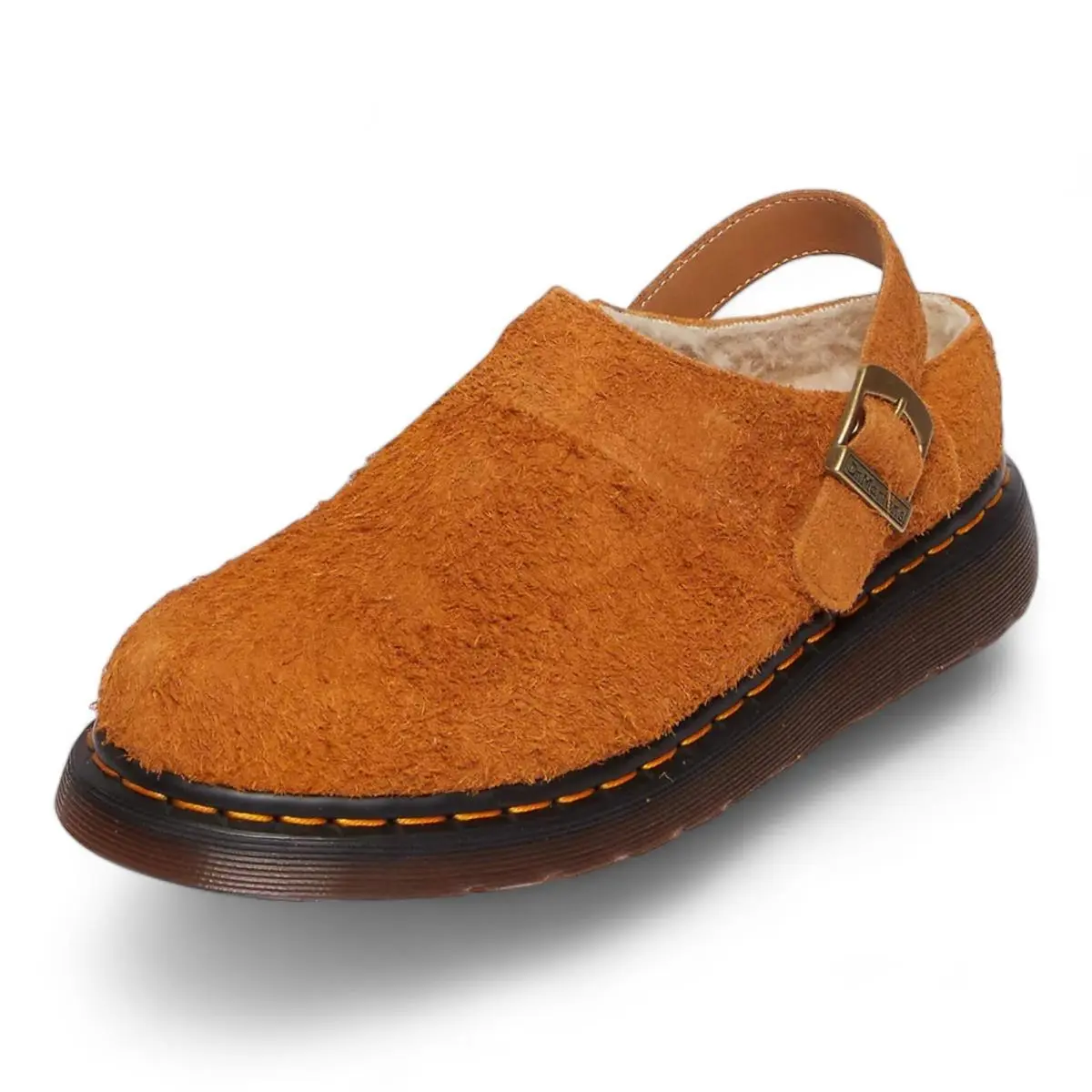 Dr. Martens shoes - Dr. Martens Isham Shearling Line Slingback Mules Sandals Unisex - Isham Pecan Brown (UPC: 190665581287) 3