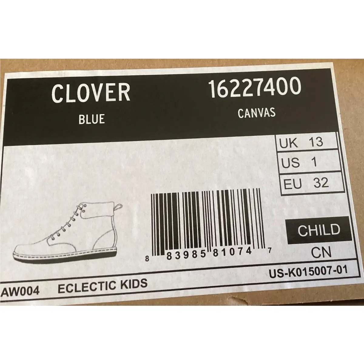 Dr. Martens shoes - Dr Martens CLOVER AirWair - CLOVER AirWair - Royal Blue (Clover) with Multi-Color Paint Splatter Design 6