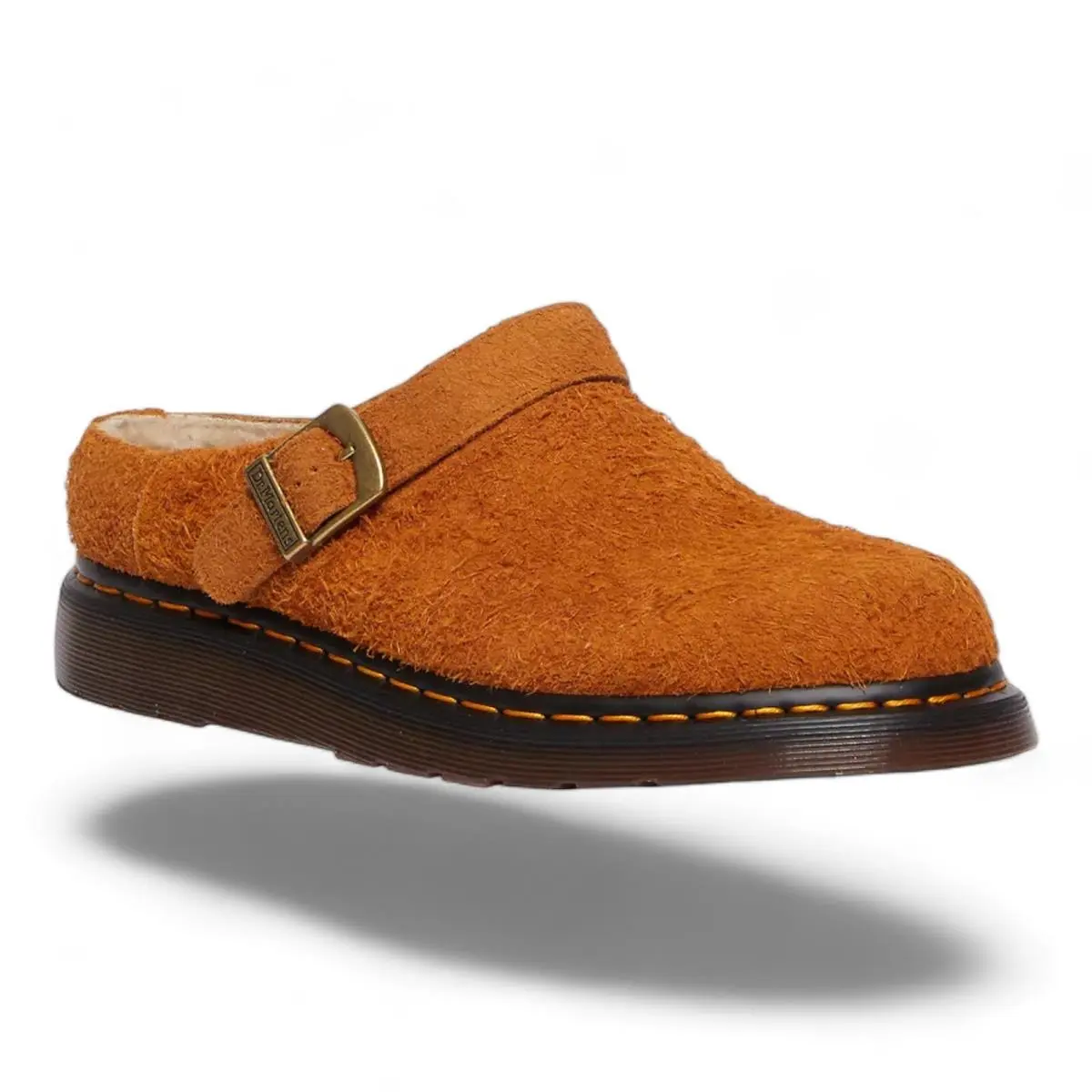 Dr. Martens shoes - Dr. Martens Isham Shearling Line Slingback Mules Sandals Unisex - Isham Pecan Brown (UPC: 190665581287) 1