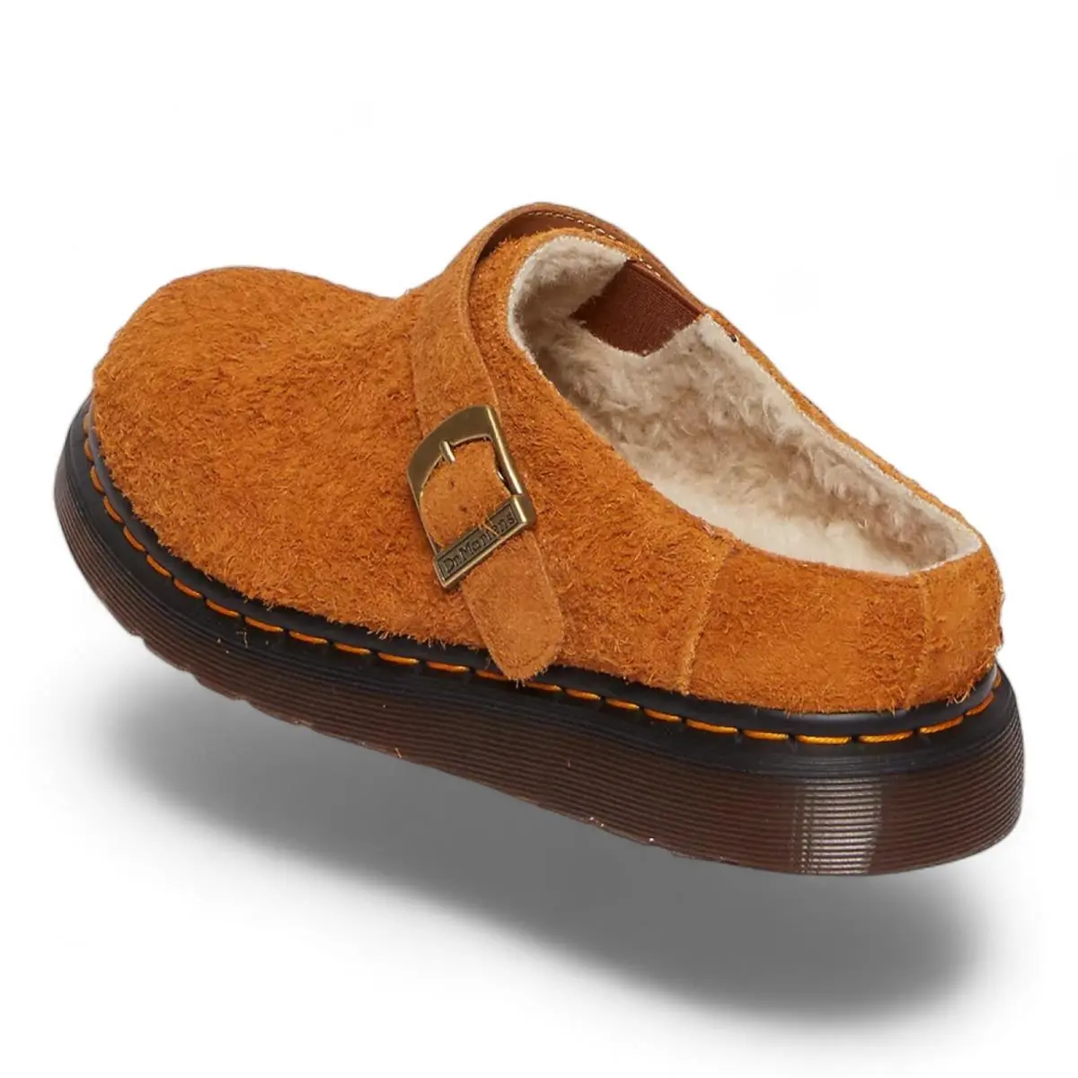 Dr. Martens shoes - Dr. Martens Isham Shearling Line Slingback Mules Sandals Unisex - Isham Pecan Brown (UPC: 190665581287) 6