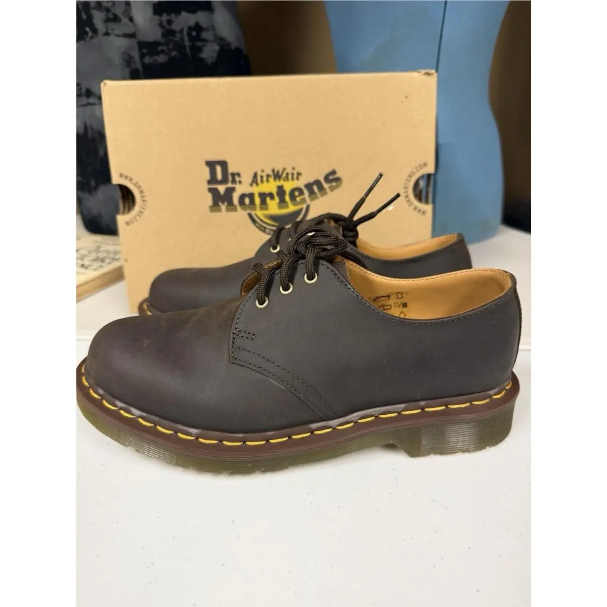 Dr Martens 1461 Mens 7 Womens 8 Boots Gaucho Brown
