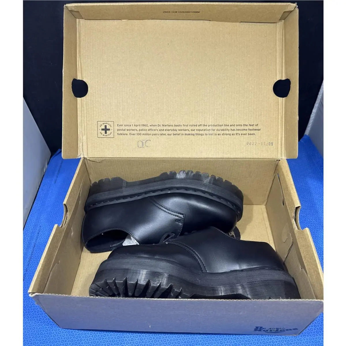 Dr. Martens shoes - Dr. Martens 1461 Quad Mono - Black (UPC: 190665532760) 0