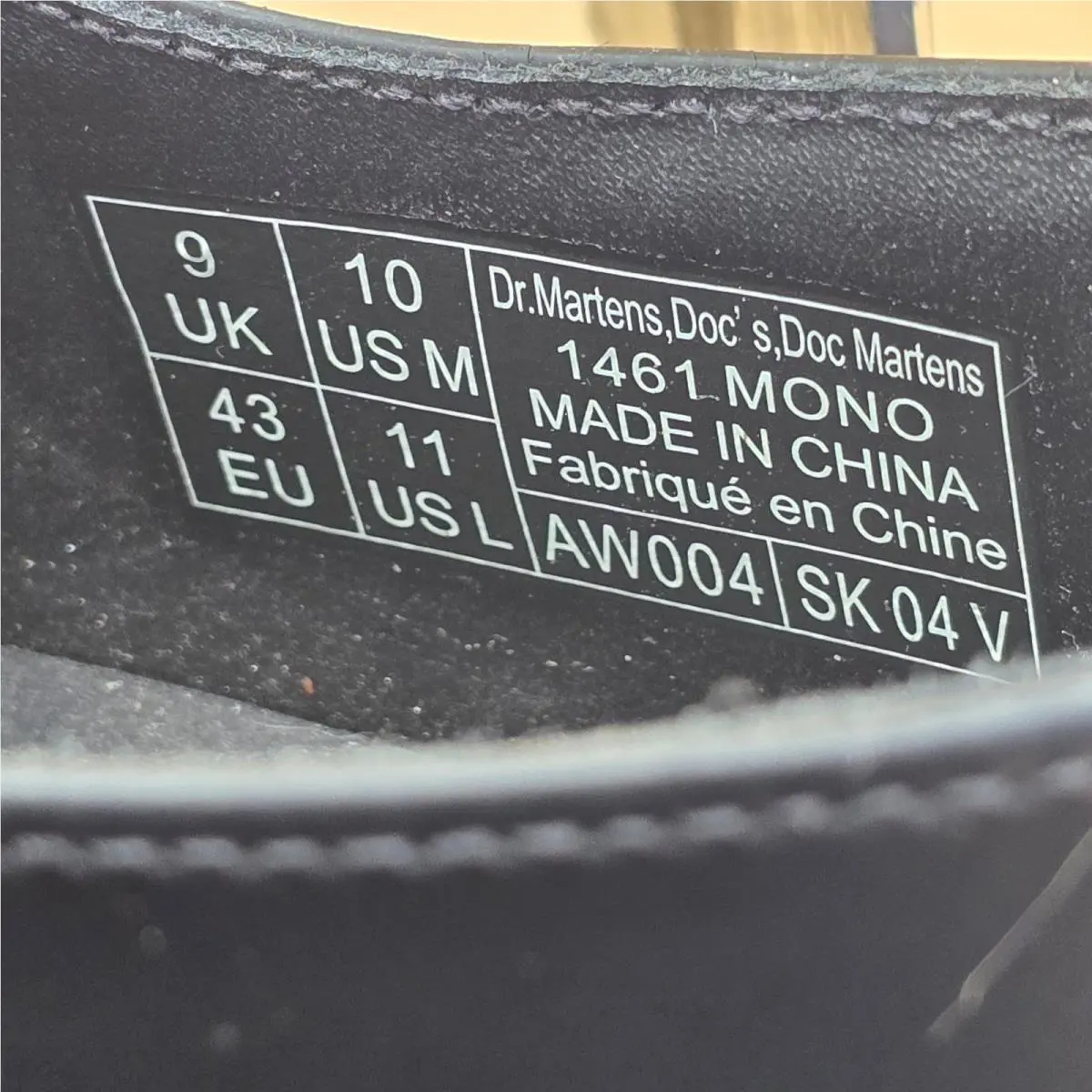 Dr. Martens shoes - 1461 Mono - Mono - Black 3