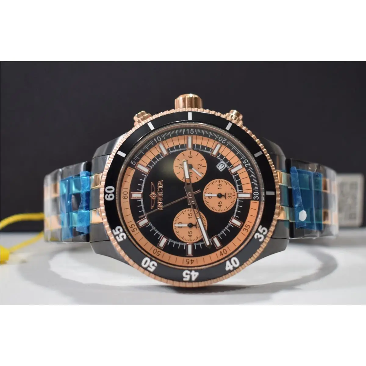 Invicta Specialty Men`s Watch 45mm Rose Gold Black 18057