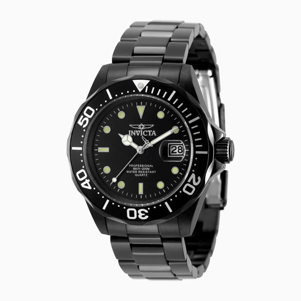 Invicta Pro Diver Thalax Men`s Watch - 40mm. Stainless Steel Black 49914 200M WR