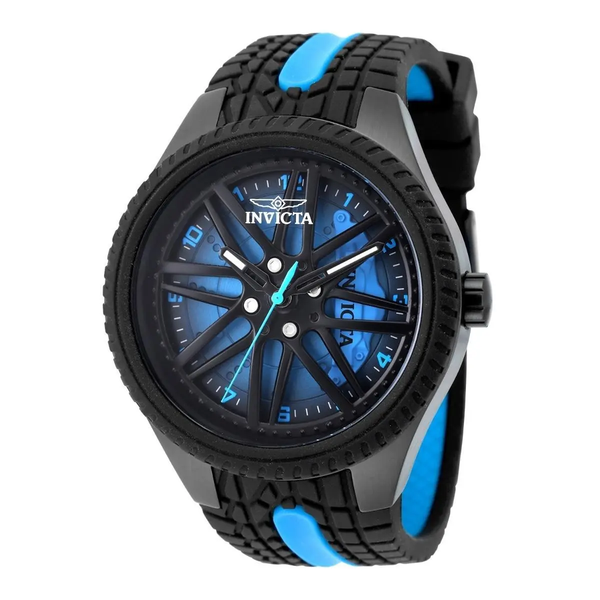 Invicta 50755 Racing Driftix Men`s Watch 46mm Quartz Silicone Band 50m WR